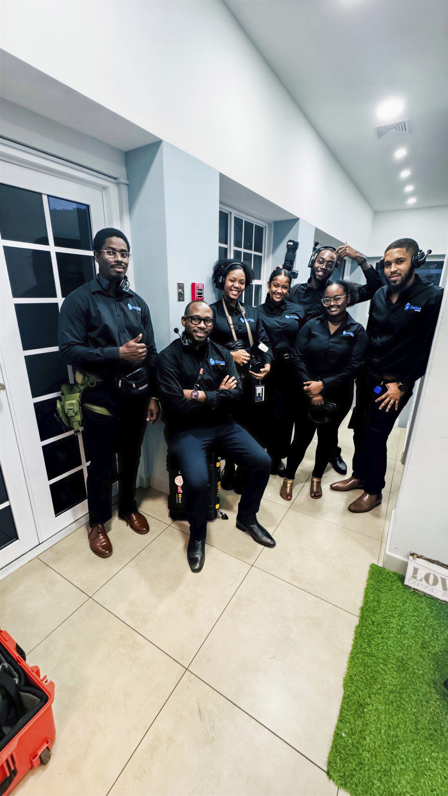 The Define Studios production team together on location.