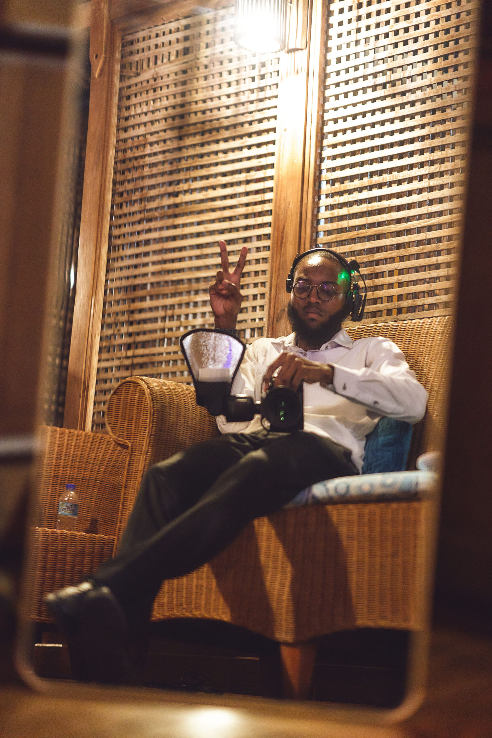 Jonathan Pierre at work on a production